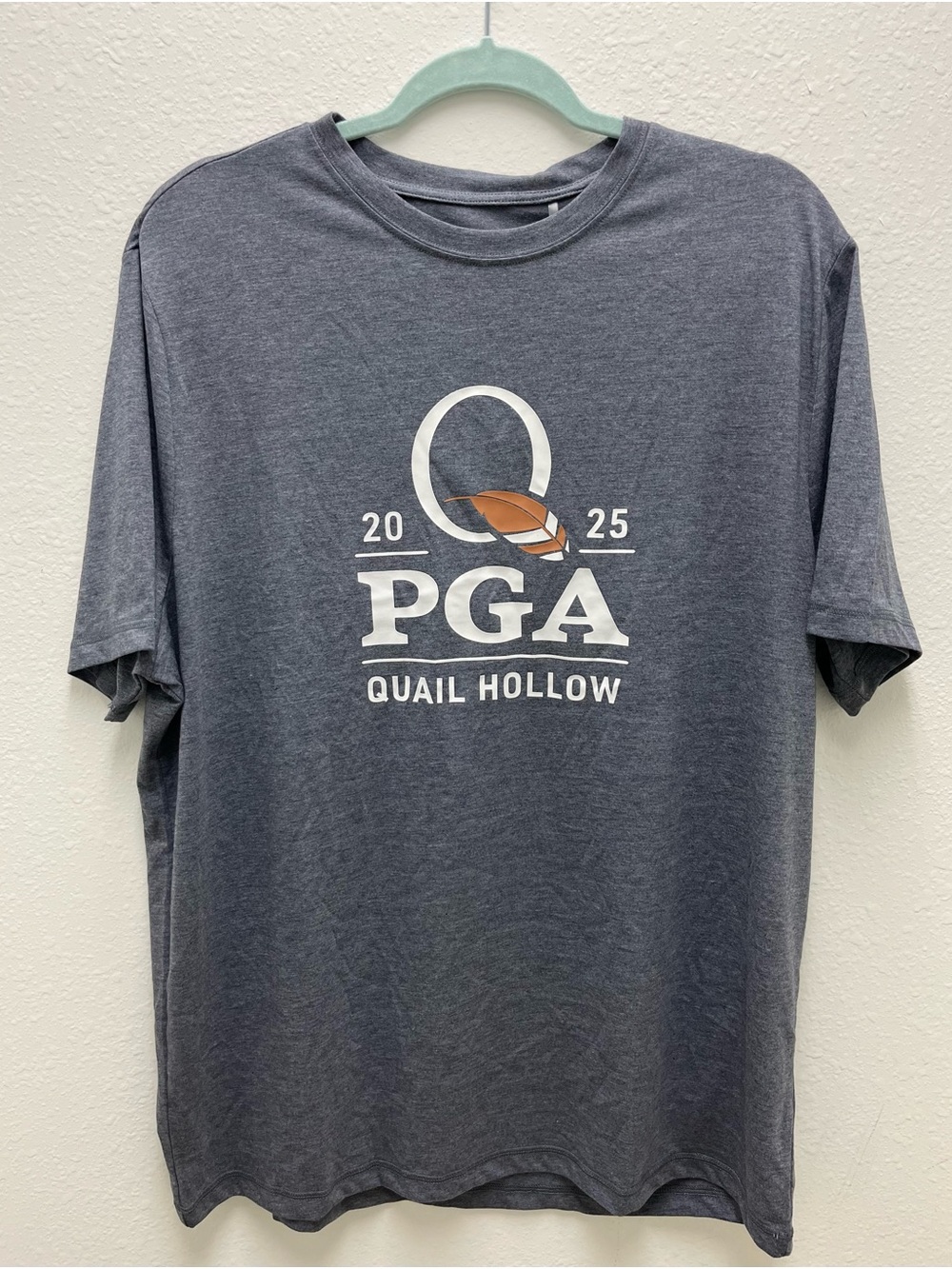 1764 Signature PGA Championship Heather Navy Men's Crew Neck Golf T-Shirt Size L